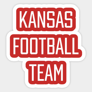 Kansas Football Team Sticker